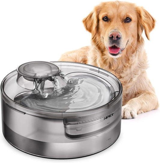NPET DF10 Dog Water Fountain for Multiple Pets - Pet and Family Living 